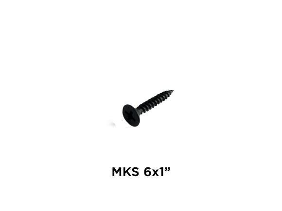 MKS 6 x 1" Black Screw