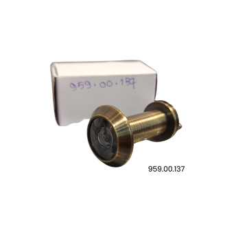 Hafele 959.00.137 Door Viewer W/CAP 180 DEG BR.ANT (35-50 mm)