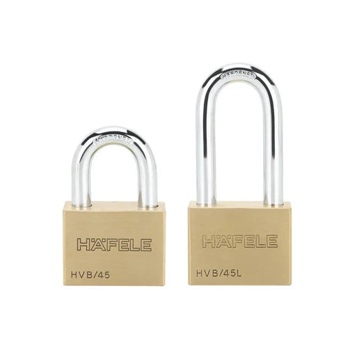 Hafele 482.01.929 PADLOCK KA HVB/45+45L BRASS MATT - 0