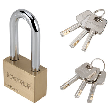 Hafele 482.01.983 PADLOCK HVB/45L BRASS MATT