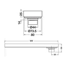 Hafele 485.61.247 Floor Drain LINE Magnetic 24" (600X80X25) SUS304-2