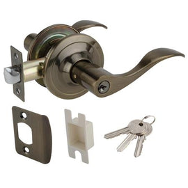 Hafele 489.10.798 Lever Lock Entrance Ant. Br