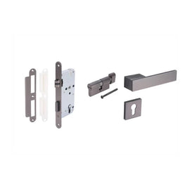 Hafele 489.11.056 Lever Handle WC Grey Metal