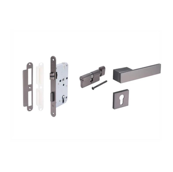 Hafele 489.11.056 Lever Handle WC Grey Metal