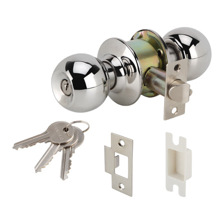 Hafele 489.93.111 Stainless Steel Knob Set Stainless Steel Polished ( entrance )