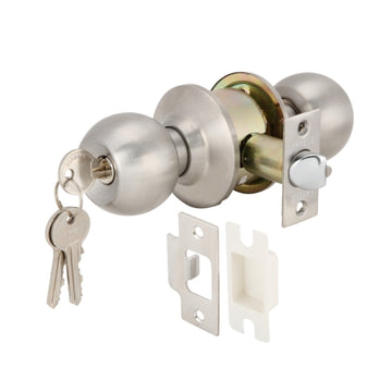 Hafele 489.93.140 Stainless Steel Knob Set Stainless Steel Matt ( entrance )