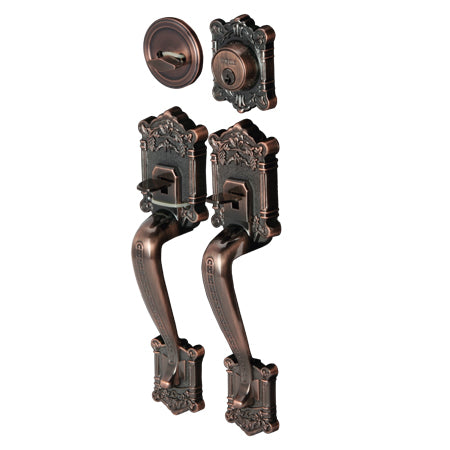 Hafele 489.94.305 Zinc Alloy Grip Handle set (Copper) (Entrance)