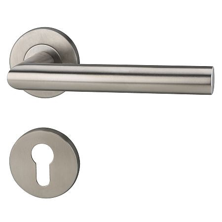 Hafele 499.10.116 LEVER HANDLE SET PC ST.ST.MATT (Entrance)