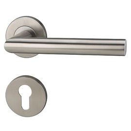 Hafele 499.10.116 LEVER HANDLE SET PC ST.ST.MATT (Entrance)