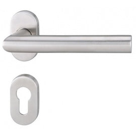 Hafele 499.10.136 LEVER HDL SET STST NARROW 20MM (Entrance)