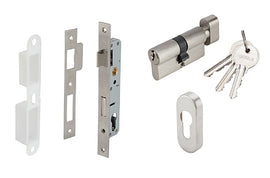 Hafele 499.65.214 NARROW MORTISE LOCK STST 20MM (Entrance)
