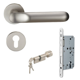 Hafele 489.11.137 LEV HDL MOR MAG SET ENT ALU.SAT.NI.MATT