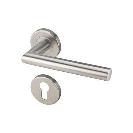 Hafele 499.10.126 LEVER HANDLE SET PC ST.ST.MATT (Bathroom)