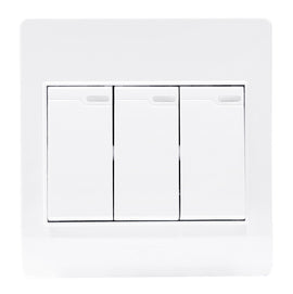 HACO-M3N-S31 3 Gang 1 Way Switch 16A 250V