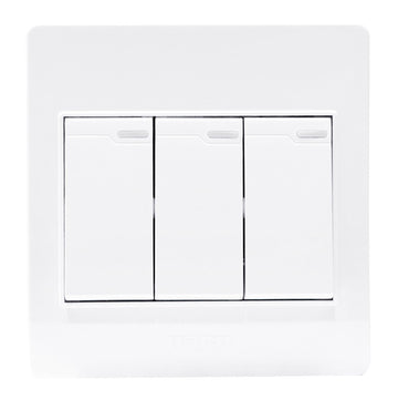 HACO-M3N-S31 3 Gang 1 Way Switch 16A 250V