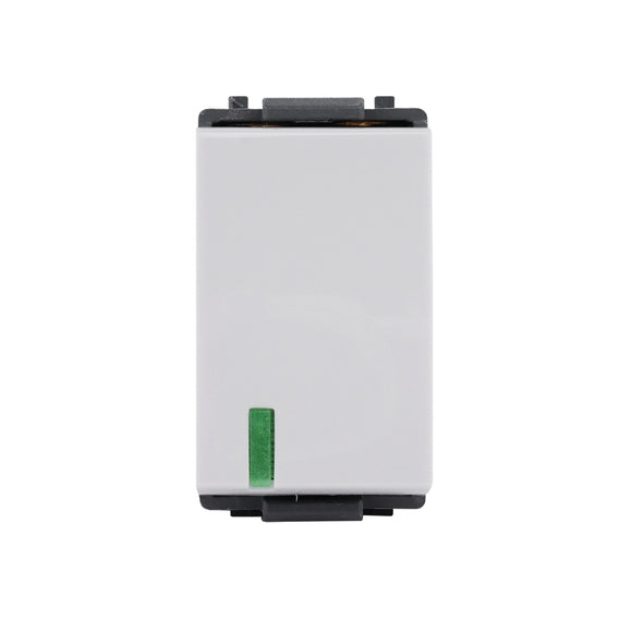 HACO-TJ-W2711 1 Way Switch (1 Module) 16A 250V with Fluorescence 1 WAY 1 GANG