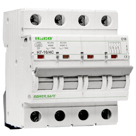 HACO-H7-16/4C MCB 4P 16A 230/400V 10kA