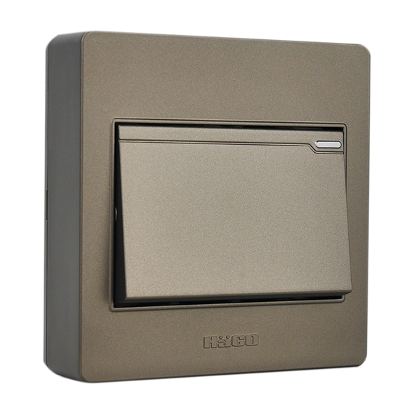 Haco-M3N-S11-CC 1 Gang 1 Way (Choco)