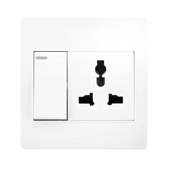 HACO M3N-U11 Universal Socket with Switch