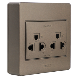 Haco-M3N-E20-CC Double Socket (Choco)