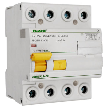 Haco R7-4100/30  RCDs 4P 100A, 30mA time tripped 0.1S