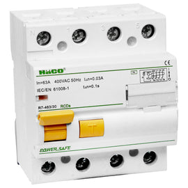 Haco R7-463/30 RCDs 4P 63A, 30mA time tripped 0.1S