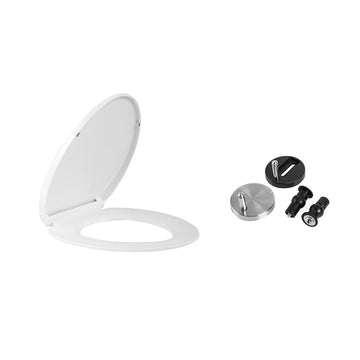 Rasland RA SEAT-ELG Toilet Seat with Bolts, Elongated Type