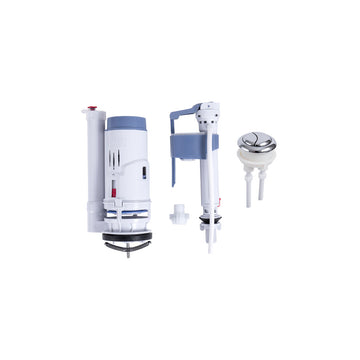 Rasland RA SYS-1-244 Single-piece Toilet Flush Set, Size 24 cm