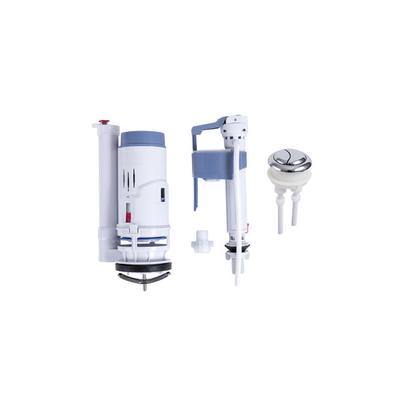 Rasland RA SYS-1-244 Single-piece Toilet Flush Set, Size 24 cm