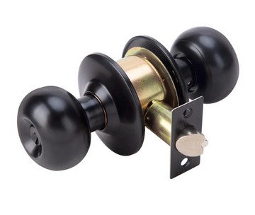 Hafele 489.93.274 Knob Lock Set ENT BL MATT