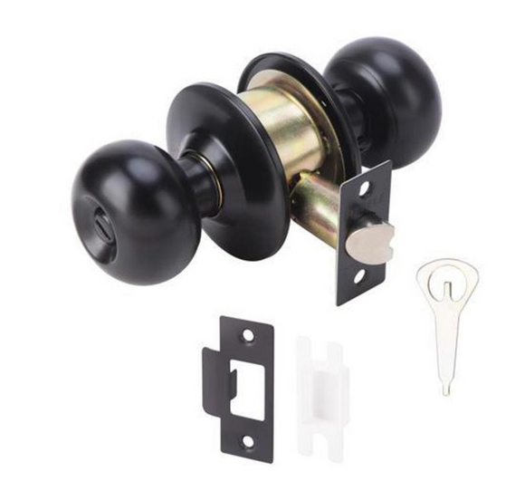 Hafele 489.93.275 Knob Lock Set WC BL MATT