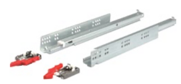 Hafele 494.04.353 18" Drawer Runner (Push To Open) Concealed 450MM