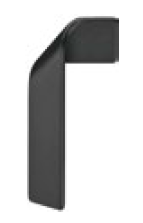 Hafele 481.05.024 Furniture Handle ZI.DARKPEWTER100X23MM_R