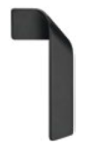 Hafele 481.05.025 Furniture Handle ZI.DARKPEWTER100X23MM_L