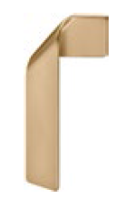 Hafele 481.05.023 Furniture Handle ZI.GO.COL.BR.100X23MM_L