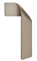 Hafele 481.05.026 Furniture Handle ZI.PEARLBEIGE100X23MM_R