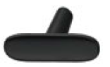 Hafele 481.22.183 Furniture Handle ZI.BL.MATT 46X31MM