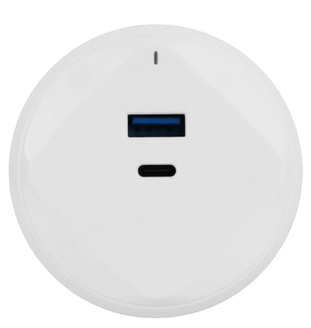 Haco USB TYPE A/C TR-USB/ACQ-WE USB A/C Socket White