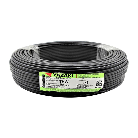 Yazaki 6.0MM2 (BLACK) 7 Pin 60227 IEC 01 THW