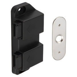 Hafele 482.02.167 MAG.PRESSURE CATCH 2WING BLACK