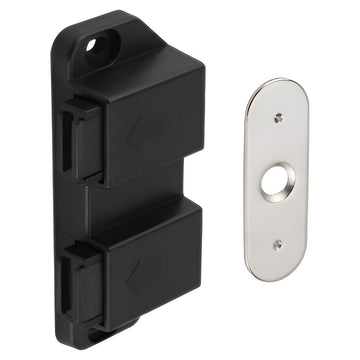 Hafele 482.02.167 MAG.PRESSURE CATCH 2WING BLACK