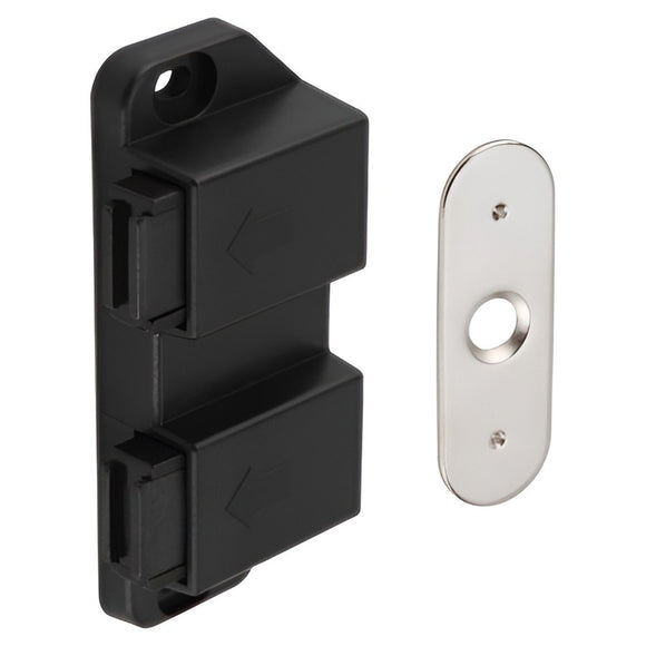 Hafele 482.02.167 MAG.PRESSURE CATCH 2WING BLACK