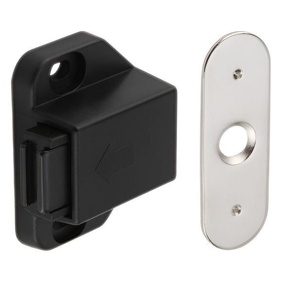 Hafele 482.02.166 MAG.PRESSURE CATCH 1WING BLACK