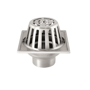 WS RD-4320 Roof Drain 4" Stainless Steel (for PVC 2-2.5")